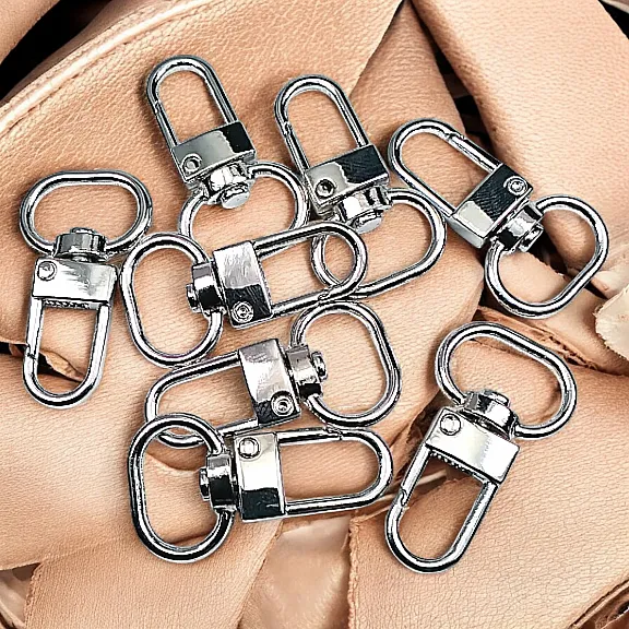 Parrot Hook 1,5 cm -0.6" Keychain Hook Nickel Color 50 Pieces / Pack A 546 PROMO2