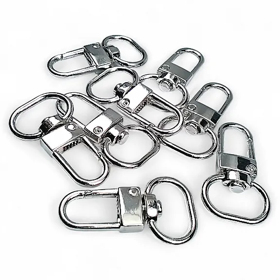 Parrot Hook 1,5 cm -0.6" Keychain Hook Nickel Color 50 Pieces / Pack A 546 PROMO2