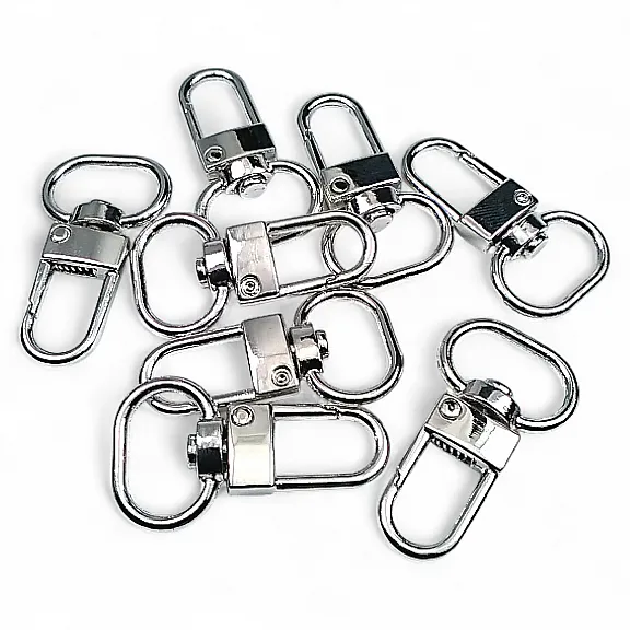 Parrot Hook 1,5 cm -0.6" Keychain Hook Nickel Color 50 Pieces / Pack A 546 PROMO2