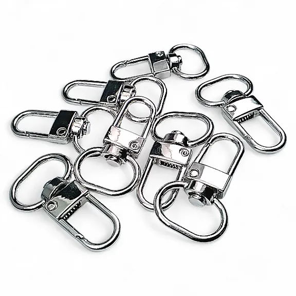 Parrot Hook 1,5 cm -0.6" Keychain Hook Nickel Color 50 Pieces / Pack A 546 PROMO2