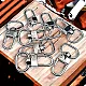 Parrot Hook 1,5 cm -0.6" Keychain Hook Nickel Color 50 Pieces / Pack A 546 PROMO2