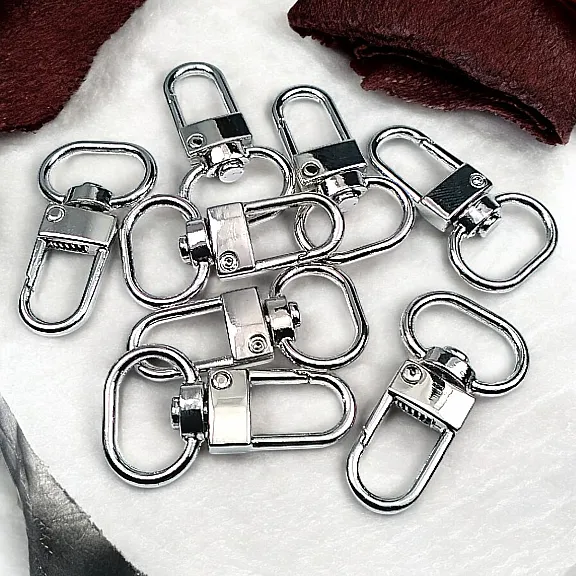 Parrot Hook 1,5 cm -0.6" Keychain Hook Nickel Color 50 Pieces / Pack A 546 PROMO2