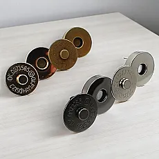 Çanta Mıknatısı 18 mm - Mıknatıslı Çanta Çıt Çıtı Standart Kalite SB 2818