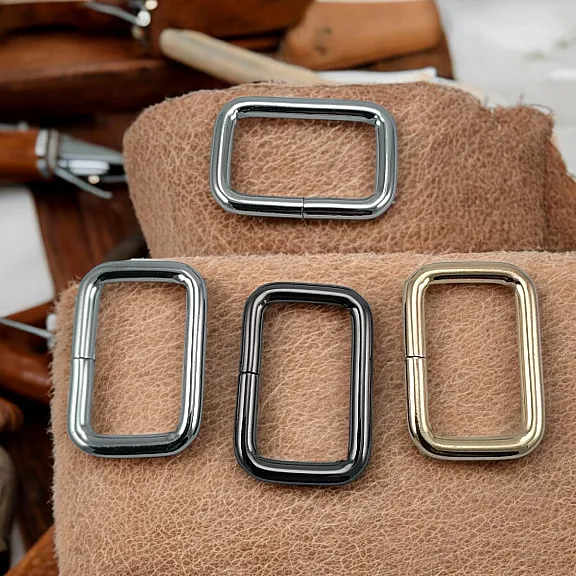 3 cm 1.2" Rectangular Buckle - Frame Buckle Special Metal Plating S 3572