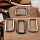 3 cm 1.2" Rectangular Buckle - Frame Buckle Special Metal Plating S 3572