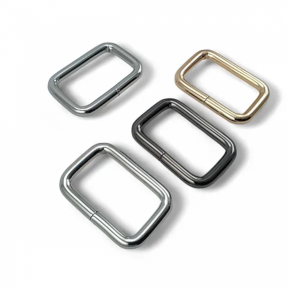 3 cm 1.2" Rectangular Buckle - Frame Buckle Special Metal Plating S 3572
