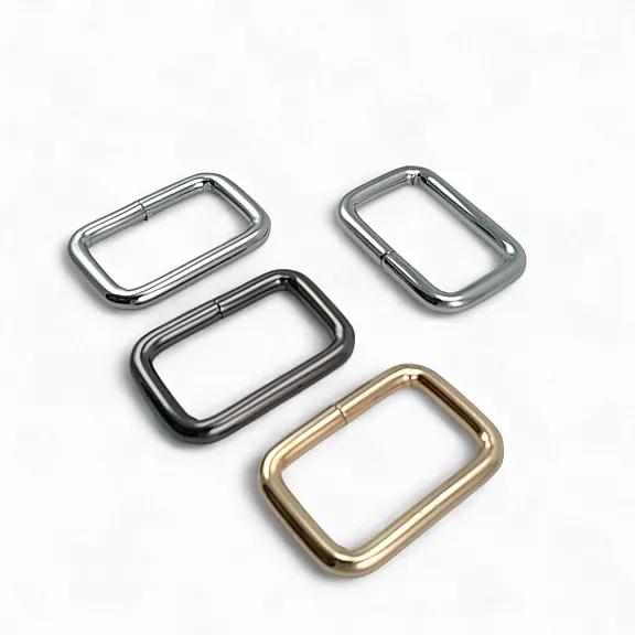 3 cm 1.2" Rectangular Buckle - Frame Buckle Special Metal Plating S 3572