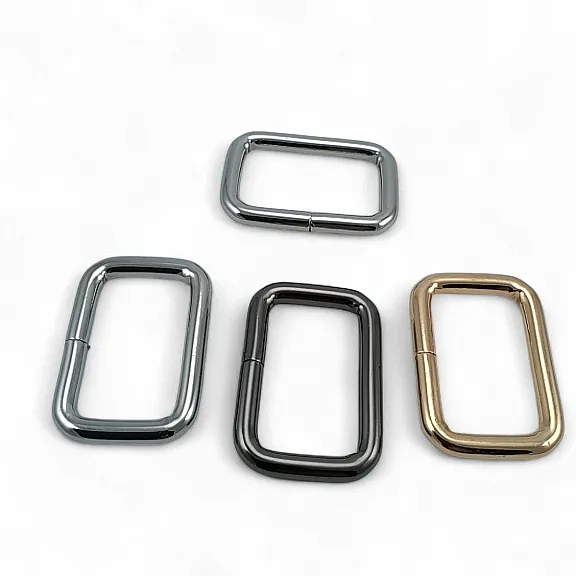 3 cm 1.2" Rectangular Buckle - Frame Buckle Special Metal Plating S 3572