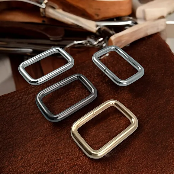 3 cm 1.2" Rectangular Buckle - Frame Buckle Special Metal Plating S 3572