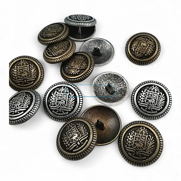 Shank Button Coat Button with Emblem 23 mm - 36 L - 0,90" ERD001ZAM