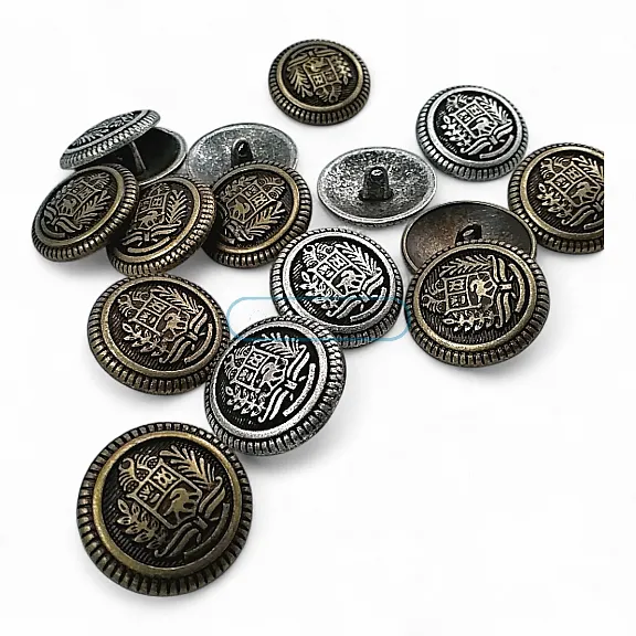 Shank Button Coat Button with Emblem 23 mm - 36 L - 0,90" ERD001ZAM