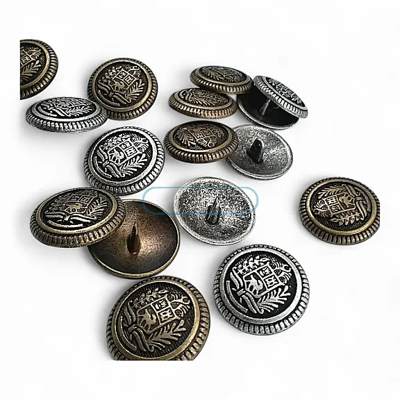 Shank Button Coat Button with Emblem 23 mm - 36 L - 0,90" ERD001ZAM