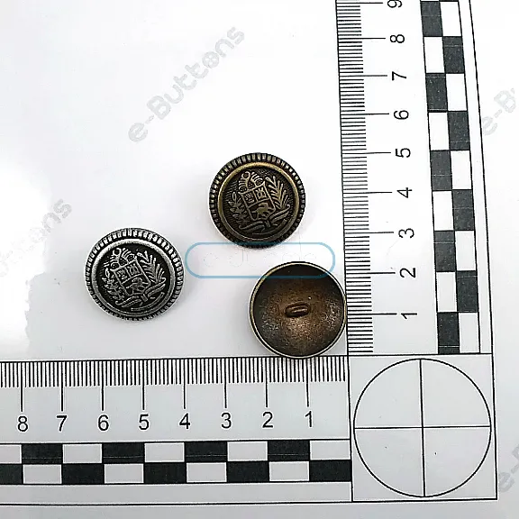 Shank Button Coat Button with Emblem 23 mm - 36 L - 0,90" ERD001ZAM