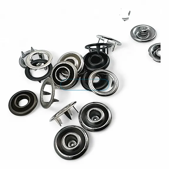 Tırnaklı Çıtçıt 15 mm Büyük Boy Çıt Çıt  - İki Taraf Halkalı ERC0015TIRPRU
