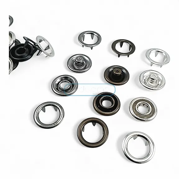 Tırnaklı Çıtçıt 15 mm Büyük Boy Çıt Çıt  - İki Taraf Halkalı ERC0015TIRPRU