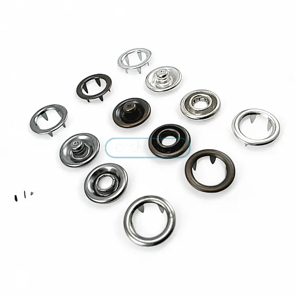 Tırnaklı Çıtçıt 15 mm Büyük Boy Çıt Çıt  - İki Taraf Halkalı ERC0015TIRPRU