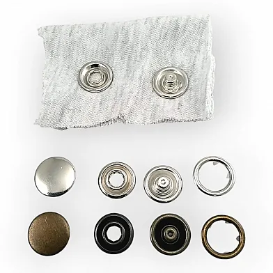 ▷ Prong Snap Fastener 21 mm One Side with Cap Ring Prong