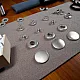 Snaps Fasteners 19/32" Stainless Alpha 15 mm 24L  Set Of 4 ERCA0015P