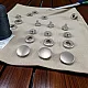 Snaps Fasteners 11/16" Stainless Alpha 17 mm 27L  Set Of 4 ERCA0017P