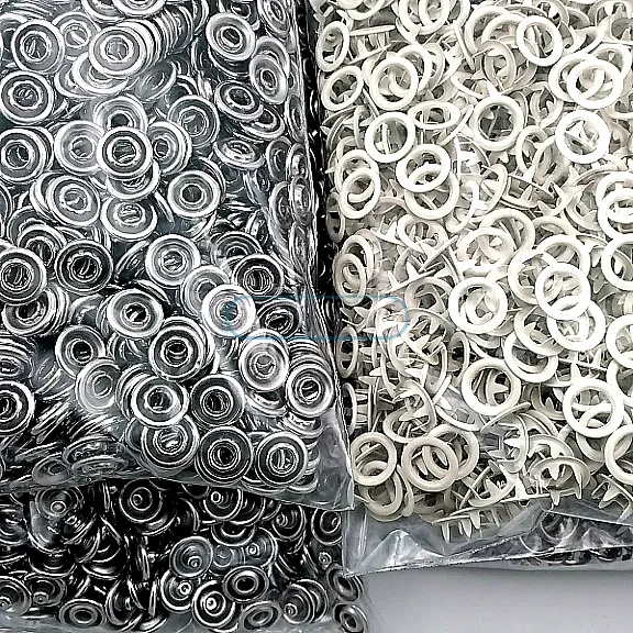 Bebe Çıtçıtı 9,5 mm Bej Renk Paslanmaz Delikli Klikıt Çıtçıt 250 Adet/Pk C0095DPPKBEJ