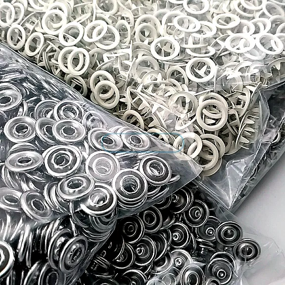 Bebe Çıtçıtı 9,5 mm Bej Renk Paslanmaz Delikli Klikıt Çıtçıt 250 Adet/Pk C0095DPPKBEJ