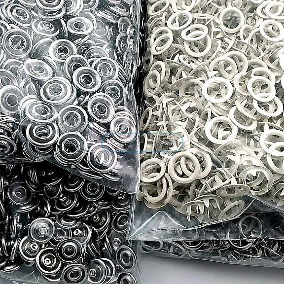 Bebe Çıtçıtı 9,5 mm Bej Renk Paslanmaz Delikli Klikıt Çıtçıt 250 Adet/Pk C0095DPPKBEJ