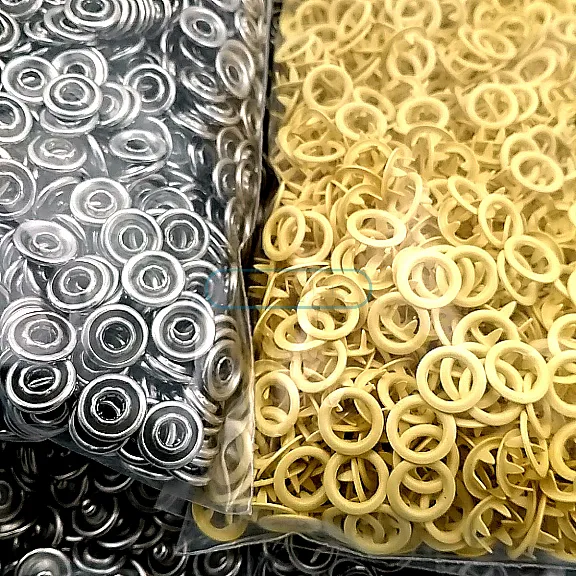 9,5 mm Prong Snaps Fastener Limon Wellow Baby Snap Buttons 3/8" Stainless 250 Pcs/Pk C0095DPPKLSari