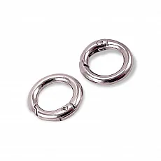 12,5 mm Yaylı Halka - Anahtarlık Halkası - Açılıp Kapanan Kelepçe A 456