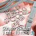 Bra Accessories 10 mm - 0,39" Strap Adjustment Buckle Hook and Ring CGT003T10