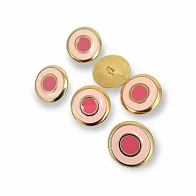  22 mm - 36 L Enamel Jacket and Coat Button Set of 8 Spring Colors E 1949 SET8 V2