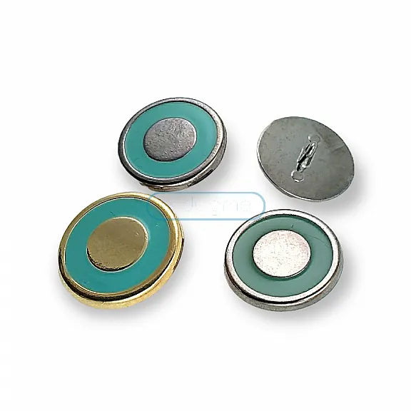 Kaplamlı Ayaklı Kol Düğmesi 15mm- 22 boy- E 2136