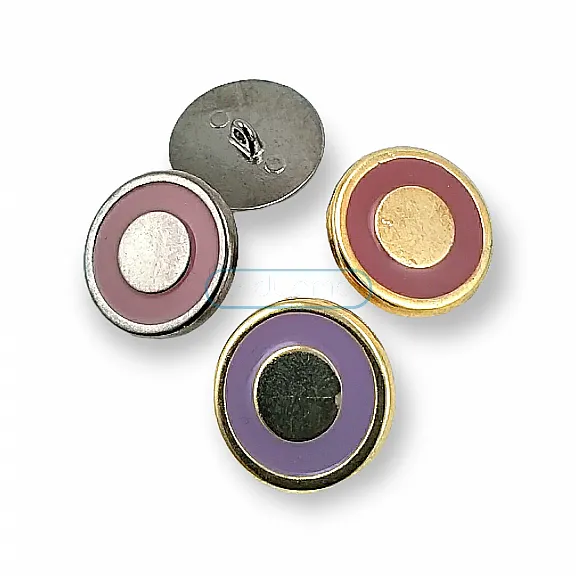 Kaplamlı Ayaklı Kol Düğmesi 15mm- 22 boy- E 2136