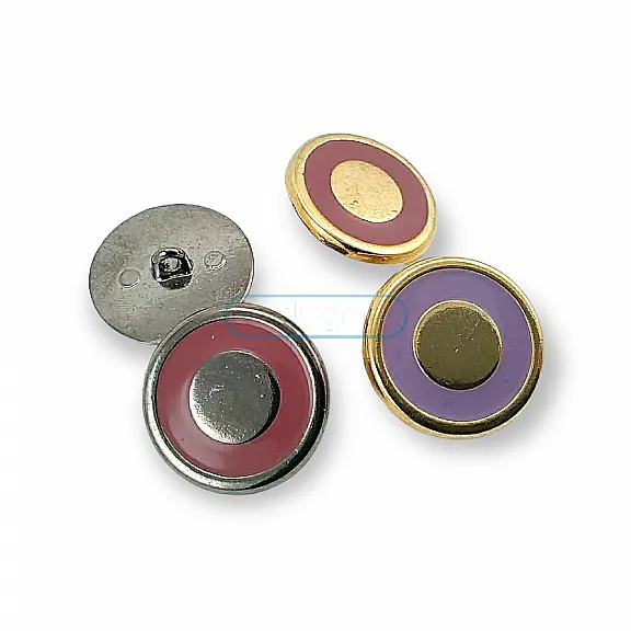 Kaplamlı Ayaklı Kol Düğmesi 15mm- 22 boy- E 2136
