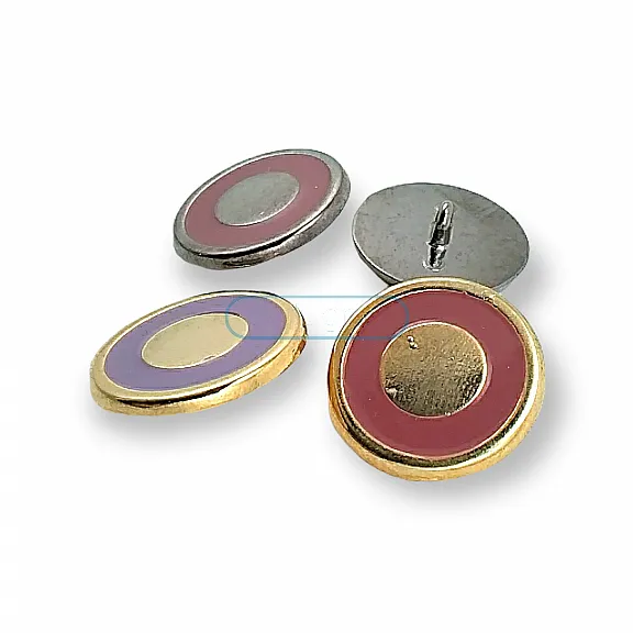 Kaplamlı Ayaklı Kol Düğmesi 15mm- 22 boy- E 2136