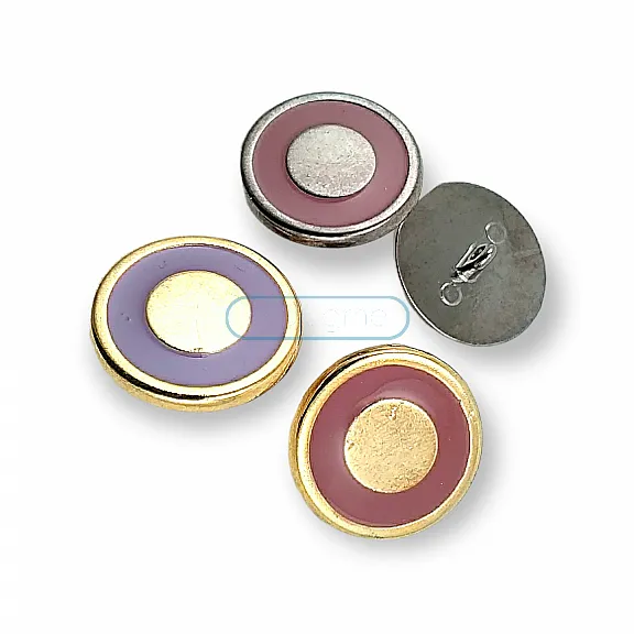 Kaplamlı Ayaklı Kol Düğmesi 15mm- 22 boy- E 2136