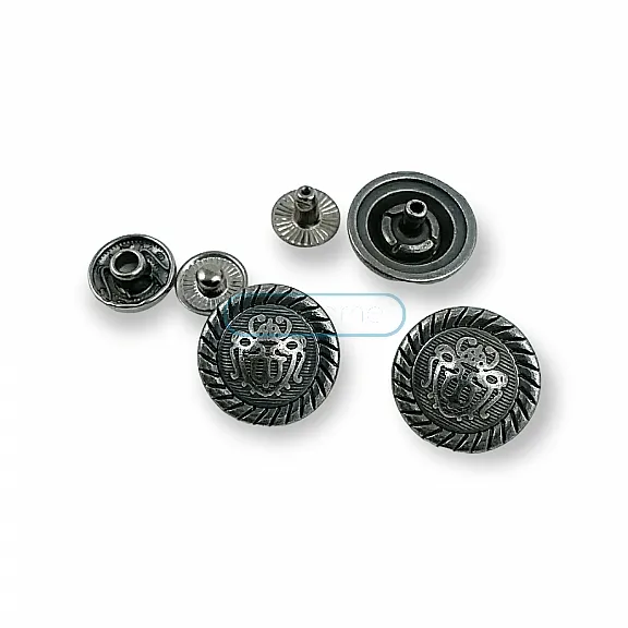 Snap Fasteners 17 mm - 27L - 11,16" Snap Buttons For Coats 54 System Set of 4 E 512 Snap Fasteners 17 mm - 27L - 11,16" Snap Buttons For Coats 54 System Set of 4 E 512