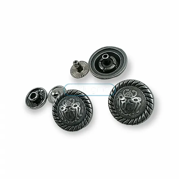 Snap Fasteners 17 mm - 27L - 11,16" Snap Buttons For Coats 54 System Set of 4 E 512 Snap Fasteners 17 mm - 27L - 11,16" Snap Buttons For Coats 54 System Set of 4 E 512