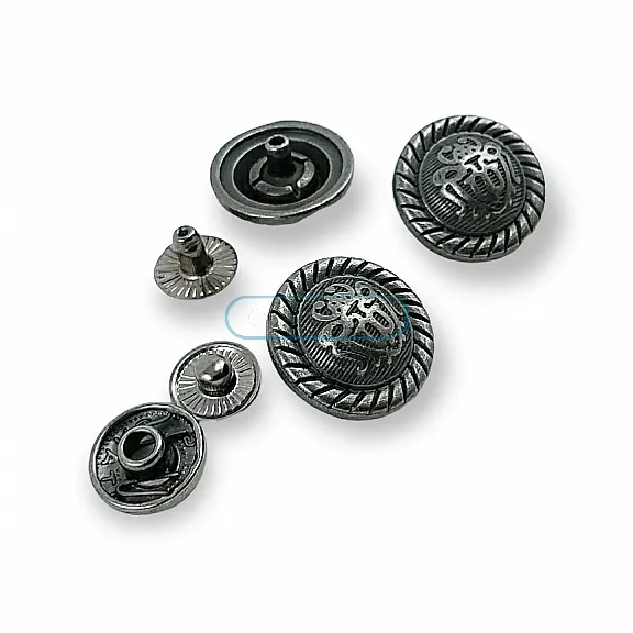 Snap Fasteners 17 mm - 27L - 11,16" Snap Buttons For Coats 54 System Set of 4 E 512 Snap Fasteners 17 mm - 27L - 11,16" Snap Buttons For Coats 54 System Set of 4 E 512