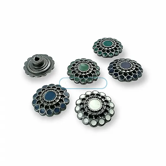 Kot Düğme 20 mm 32 Boy Mineli veya Taşlı Kot Düğmesi E 1032