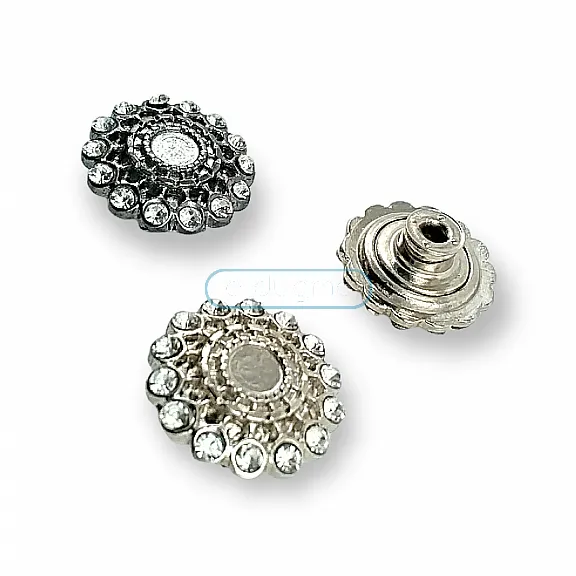 Kot Düğme 20 mm 32 Boy Mineli veya Taşlı Kot Düğmesi E 1032