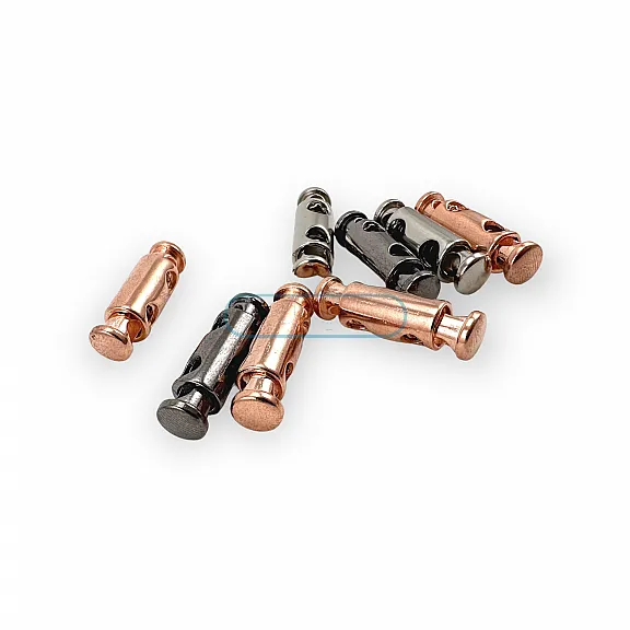 Two Hole Stopper Metal Cord Lock with 4.5 mm Cord Entry E 2060
