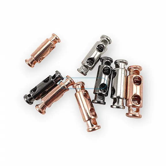 Two Hole Stopper Metal Cord Lock with 4.5 mm Cord Entry E 2060