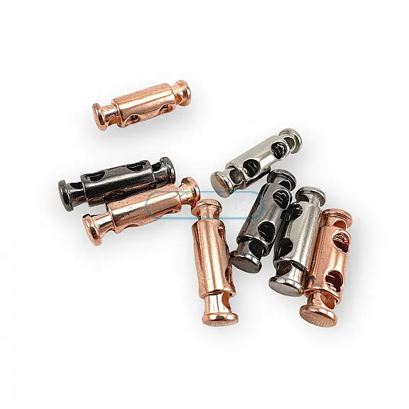 Two Hole Stopper Metal Cord Lock with 4.5 mm Cord Entry E 2060