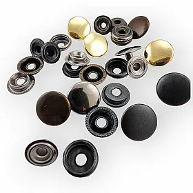 61 Snap Fasteners 15 mm Stainless Steel Snap Fastener 75 Pcs/Pack C0004P15PK