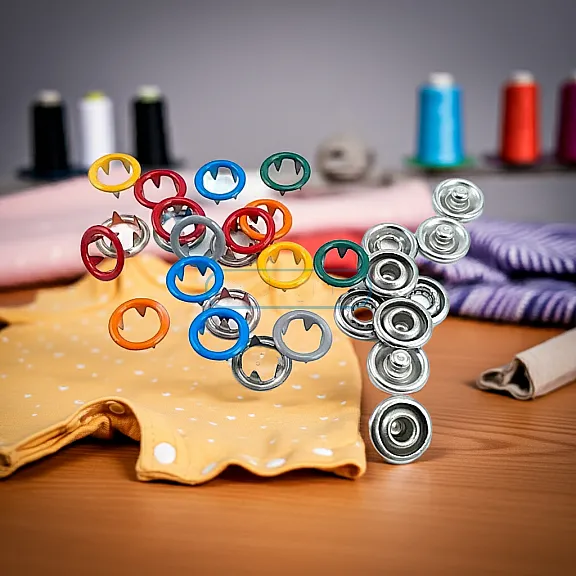 9,5 mm Renkli Delikli Klikıt Çıtçıt C0012