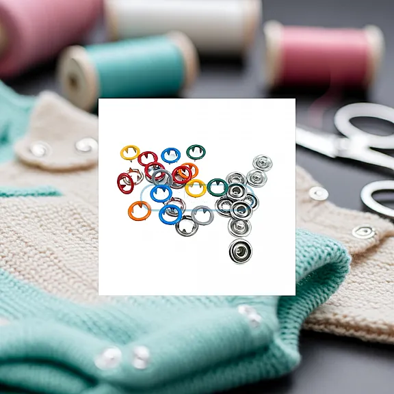 9,5 mm Renkli Delikli Klikıt Çıtçıt C0012