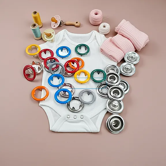 9,5 mm Renkli Delikli Klikıt Çıtçıt C0012