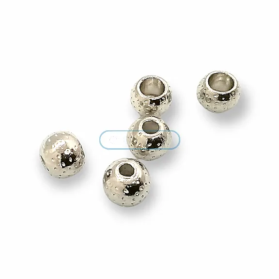Cord End for Clothing length 7,8 mm Inlet 3 mm Patterned Metal Bead Shape PBB001