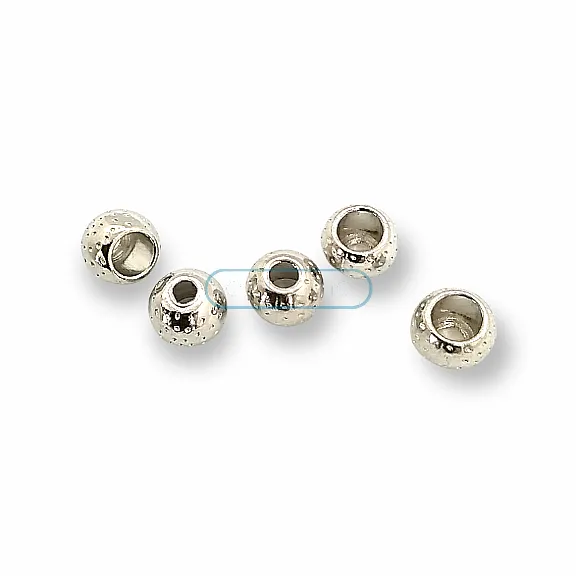 Cord End for Clothing length 7,8 mm Inlet 3 mm Patterned Metal Bead Shape PBB001