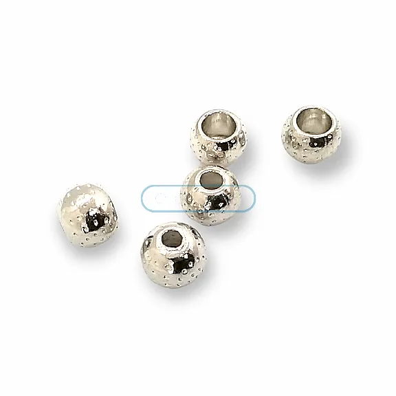 Cord End for Clothing length 7,8 mm Inlet 3 mm Patterned Metal Bead Shape PBB001